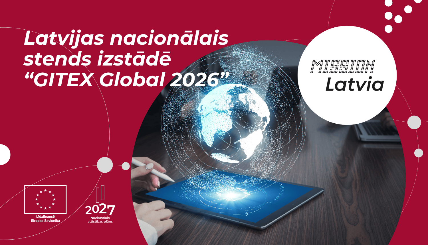 Latvijas nacionālais stends izstādē “GITEX Global 2026" Dubaijā