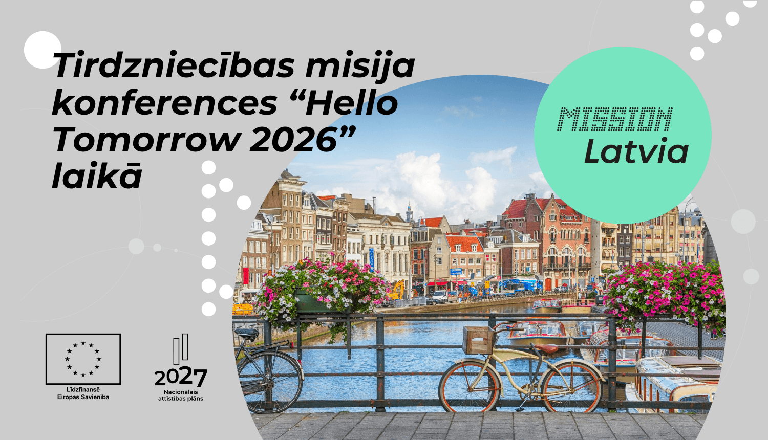 Jaunuzņēmumu tirdzniecības misija konferences "Hello Tomorrow 2026" laikā