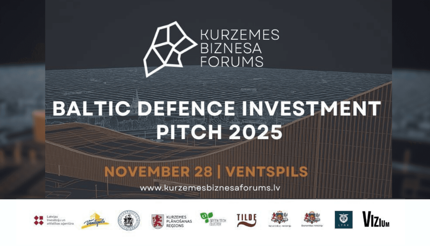 Ventspilī notiks Kurzemes Biznesa forums "Baltic Defence Investment Pitch 2025"