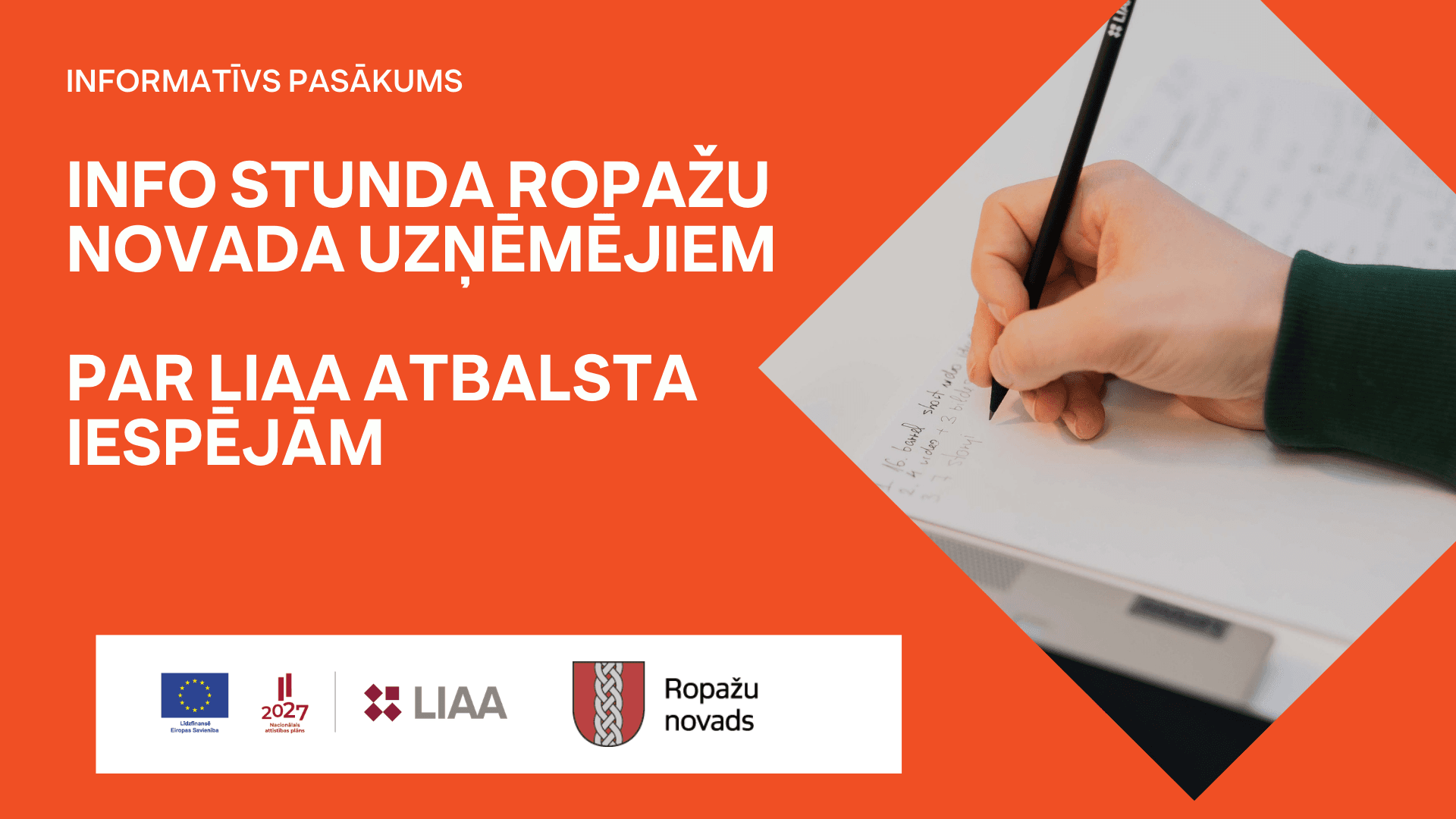 Info stunda Ropažu novada uzņēmējiem