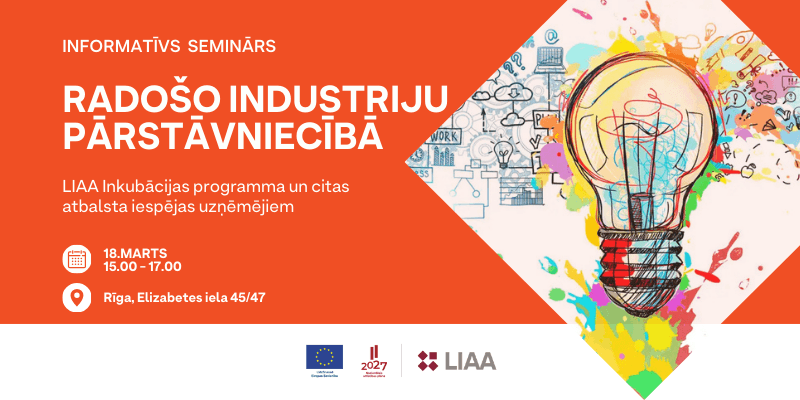 Info stunda Radošo industriju pārstāvniecībā