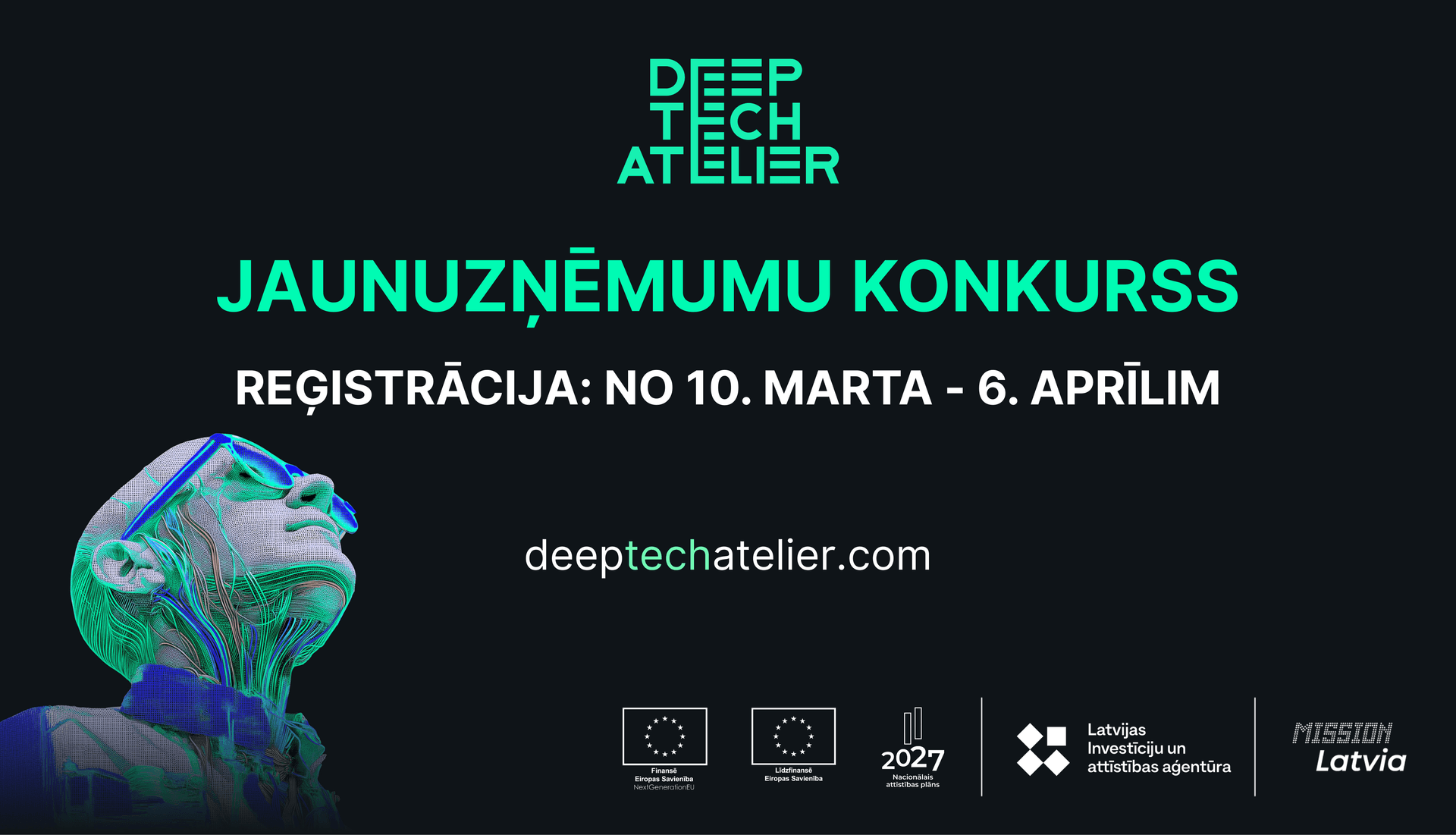 Sākusies reģistrācija Deep Tech Atelier starptautiskajam jaunuzņēmumu konkursam Rīgā