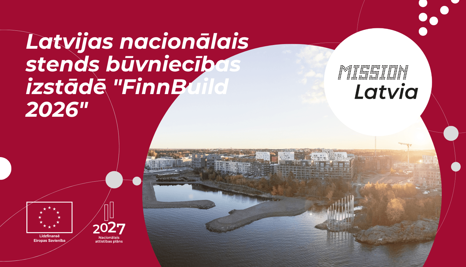 Latvijas nacionālais stends būvniecības izstādē "FinnBuild 2026" Somijā (Helsinkos)